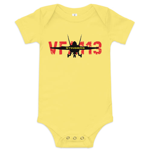 Baby short sleeve one piece – yellow