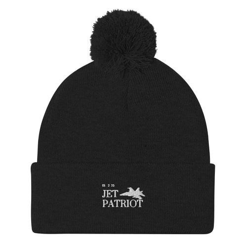 Pom-Pom Beanie – black