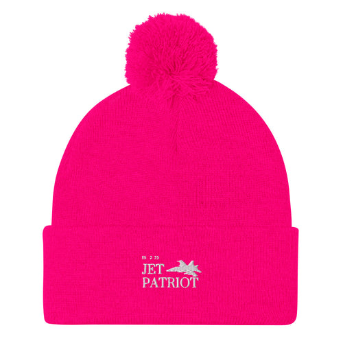 Pom-Pom Beanie – neon pink