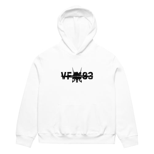 Oversized heavyweight hoodie – white
