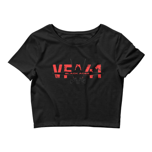 Women’s Crop Tee – black