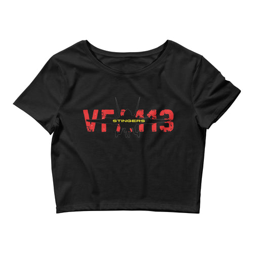 Women’s Crop Tee – black