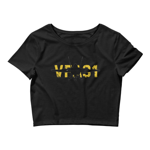 Women’s Crop Tee – black