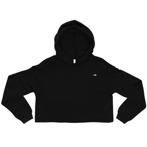 Jet Crop Hoodie – black