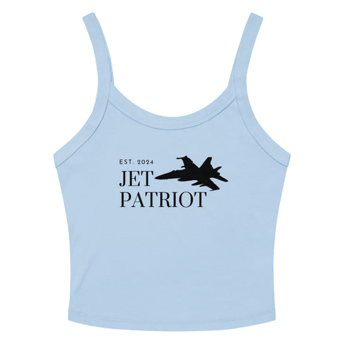 Women’s micro-rib tank top – solid baby blue blend