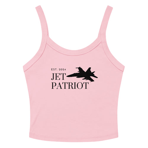 Women’s micro-rib tank top – solid pink blend