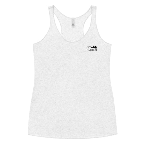 Jet Women's Racerback Tank – heather white